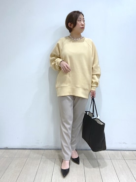 「ダンボール素材」｜「アイテム（アクセサリー）」を使った、RDsayaさん（レディース・154cm）の春コーディネート