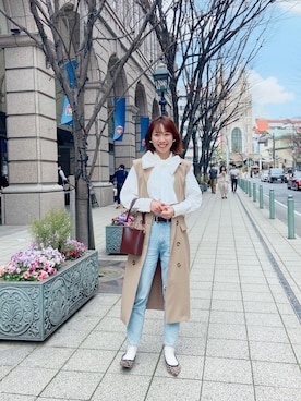 ▽ a s a k oさん（レディース・161cm）の春コーディネート