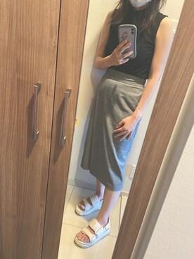 「SHAKA（シャカ）のアイテム（シューズ）」を使った、totoさん（レディース・157cm）の夏コーディネート