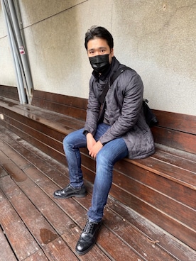 「MICHEL KLEIN（ミッシェル・クラン）のアイテム（ジャケット/アウター）」を使った、pacochangさん（メンズ・177cm）の冬コーディネート