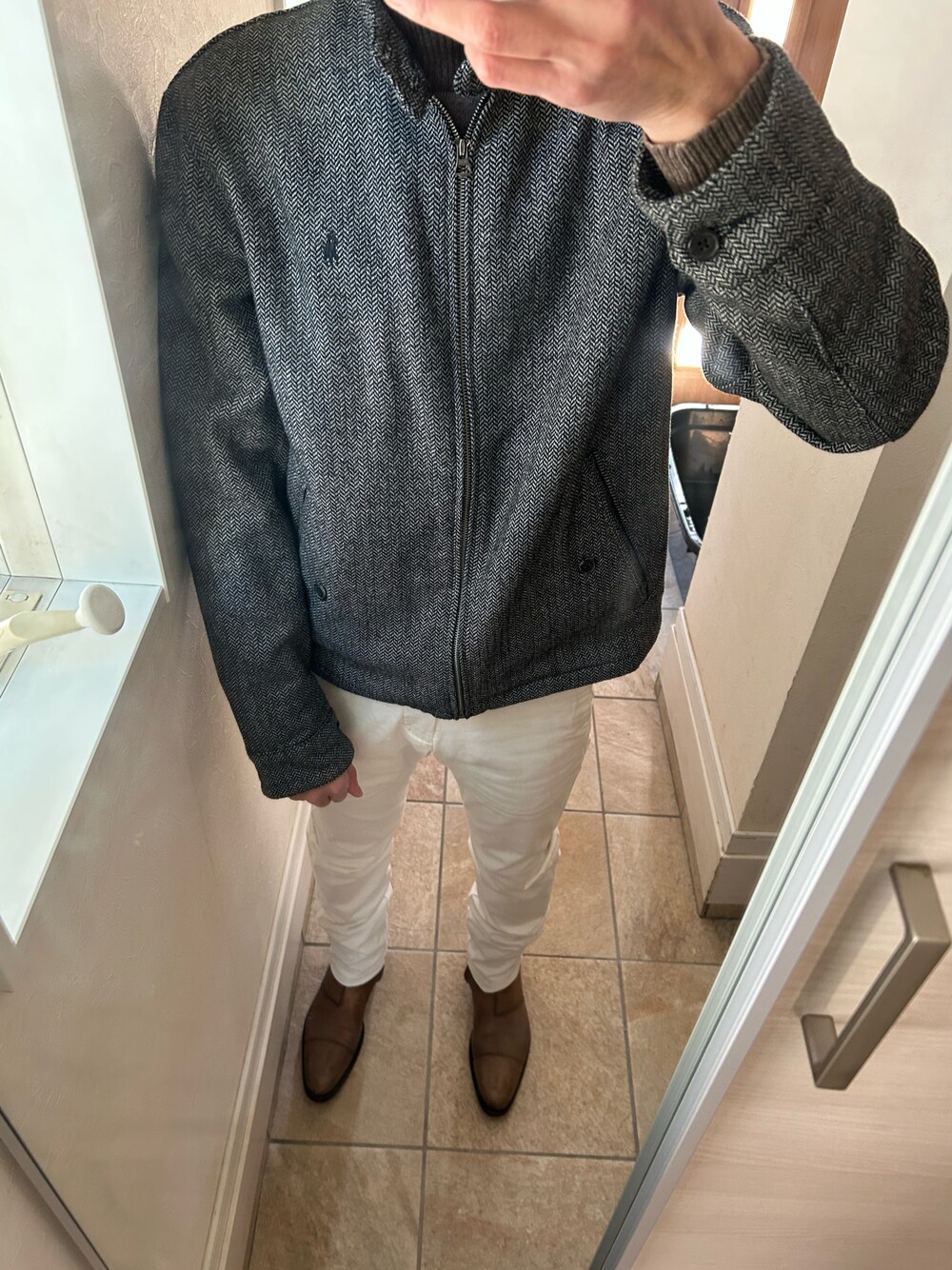 POLO RALPH LAURENのブルゾン（グレー系）を使った人気ファッション