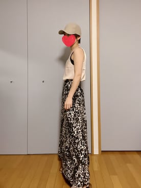 「MEDE19F（メデジュウキュウ）のアイテム（スカート）」を使った、Aさん（レディース・156cm）の秋コーディネート