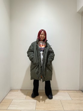 「MANASTASH（マナスタッシュ）のアイテム（スウェットパンツ）」を使った、Renさん（レディース・153cm）の秋コーディネート