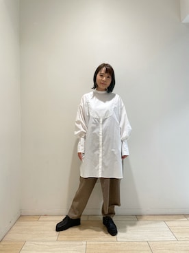 「MANASTASH（マナスタッシュ）のアイテム（パンツ）」を使った、Renさん（レディース・153cm）の秋コーディネート