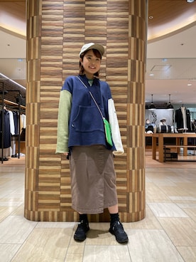 「MANASTASH（マナスタッシュ）のアイテム（スウェット）」を使った、Renさん（レディース・153cm）の冬コーディネート