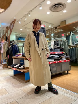 「MANASTASH（マナスタッシュ）のアイテム（ジャケット/アウター）」を使った、Renさん（レディース・153cm）の冬コーディネート