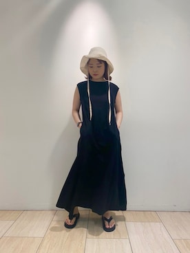 「MANASTASH（マナスタッシュ）のアイテム（ワンピース/ドレス）」を使った、Renさん（レディース・153cm）の春コーディネート