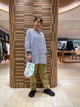 「MANASTASH（マナスタッシュ）のアイテム（パンツ）」を使った、Renさん（レディース・153cm）の夏コーディネート