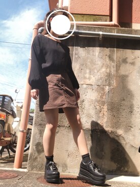 「アプレジュール」｜「アイテム（ドレスシューズ）」を使った、きたぺさん（レディース・155cm）の秋コーディネート