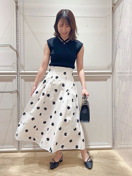 Noela スカート ぼかしドット柄スカート : ZOZOTOWN Yahoo!店