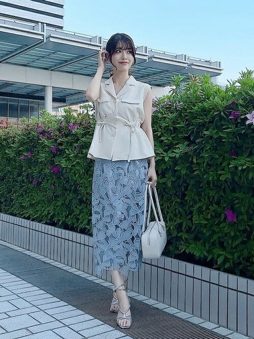 ノエラ　新品タグ付き　ウエストギャザージレブラウスサイズS NOELA ブラウス シャツ 「新色追加」ウエストギャザージレ