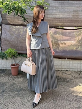 「ジレ」｜HIROMIさん（レディース・154cm）の夏コーディネート