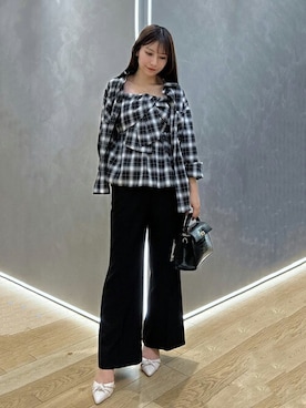 「アイテム（パンプス）」を使った、HIROMIさん（レディース・156cm）の夏コーディネート