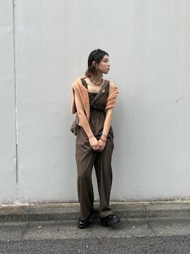 「アイテム（オールインワン・サロペット）」を使った、COELさん（レディース・171cm）の夏コーディネート