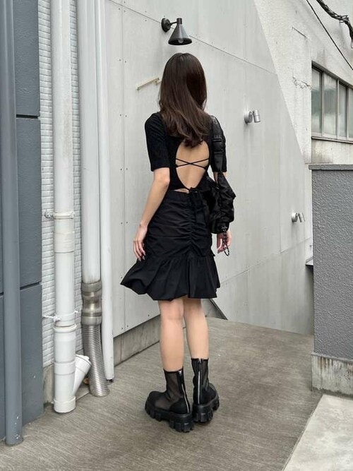 COEL シャーリングバルーンミニスカート COEL Online Storeシャーリングバルーンミニスカート(36