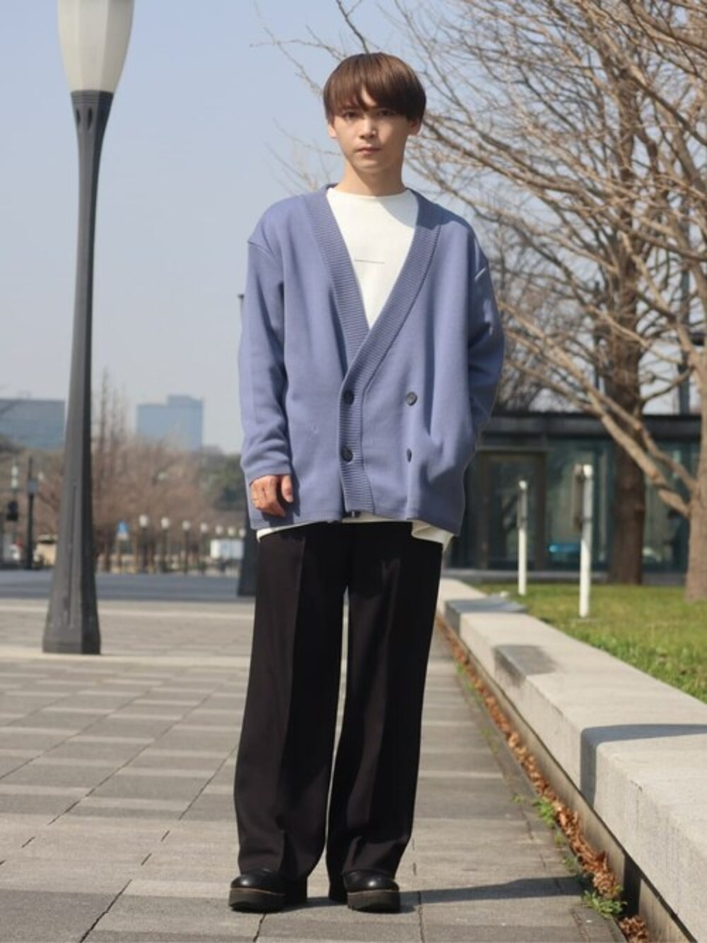 PUBLIC TOKYO（パブリックトウキョウ）の「ダブルブレストニットブルゾン カーディガン（ニット/セーター）」 WEAR