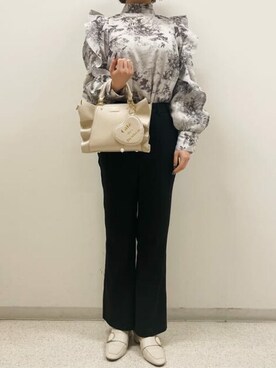 「フラッター」｜SAMANTHAVEGAShopStaffさん（レディース・159cm）の春コーディネート