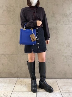 「スクエアトートバッグ」｜SAMANTHAVEGAShopStaffさん（レディース・157cm）の春コーディネート