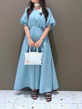 「フラッター」｜SAMANTHAVEGAShopStaffさん（レディース・155cm）の夏コーディネート