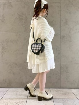 「アクセント」｜SAMANTHAVEGAShopStaffさん（レディース・145cm）の秋コーディネート