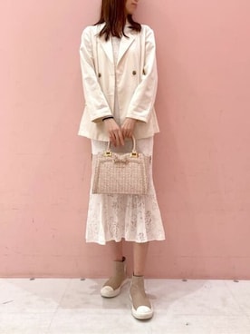 「アクセント」｜SAMANTHAVEGAShopStaffさん（レディース・177cm）の秋コーディネート