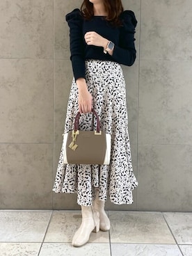 「バック」｜「アイテム（チャーム）」を使った、SAMANTHAVEGAShopStaffさん（レディース・163cm）の秋コーディネート