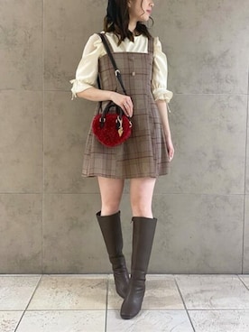 「SAMANTHAVEGA（サマンサベガ）のアイテム」を使った、SAMANTHAVEGAStaffさん（レディース・160cm）の秋コーディネート