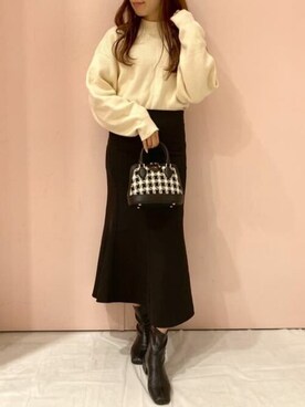 SAMANTHAVEGAStaffさん(レディース・157cm)の冬コーディネート
