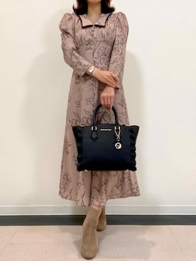 「フラッター」｜SAMANTHAVEGAShopStaffさん（レディース・155cm）の冬コーディネート