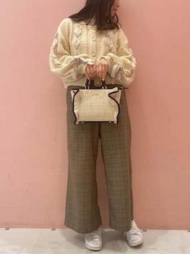 「フラッター」｜SAMANTHAVEGAShopStaffさん（レディース・160cm）の冬コーディネート