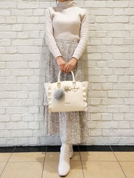 「フラッター」｜SAMANTHAVEGAShopStaffさん（レディース・157cm）の冬コーディネート