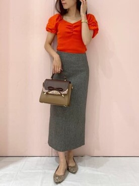 「ラメパンプス」｜SAMANTHAVEGAShopStaffさん（レディース・157cm）の冬コーディネート