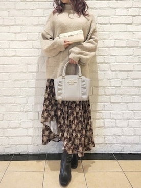 SAMANTHAVEGAStaffさん（レディース・157cm）の冬コーディネート