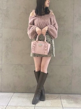 SAMANTHAVEGAStaffさん（レディース・160cm）の冬コーディネート