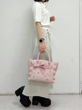 「フラッター」｜SAMANTHAVEGAShopStaffさん（レディース・152cm）の夏コーディネート