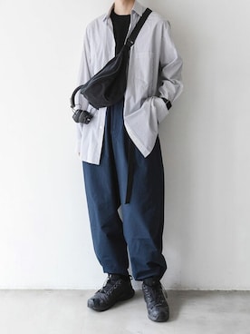 「wrou（ロウ）のアイテム」を使った、aoiさん（メンズ・173cm）の秋コーディネート