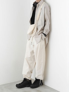 ATTACHMENT（アタッチメント）の「ウール ギャバジン ベルテッド