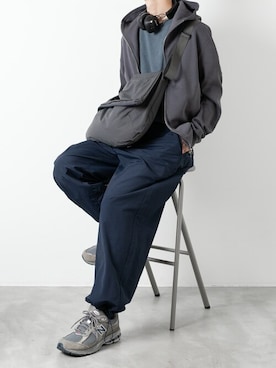 「wrou（ロウ）のアイテム」を使った、aoiさん（メンズ・173cm）の秋コーディネート