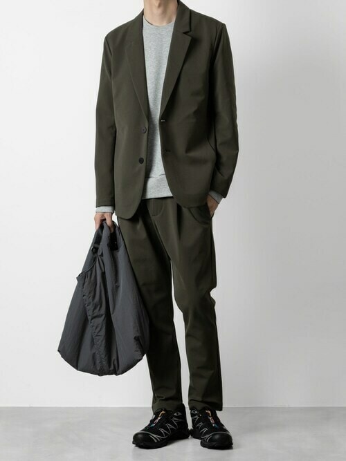 ATTACHMENT ソロテックス ダブルクロス 2Bジャケット ネイビー M ATTACHMENT ソロテックス ダブルクロス 2Bジャケット ネイビー M