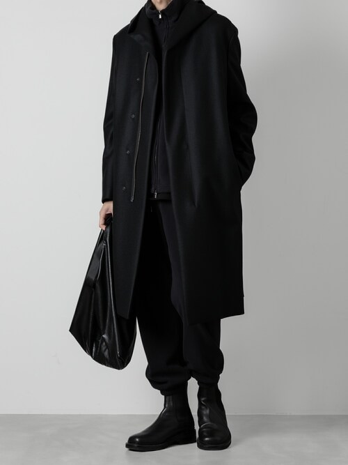 【SportMax】STOP ウールジップアップコート 畦編みドライバーズニット/ジップアップニット｜メンズ