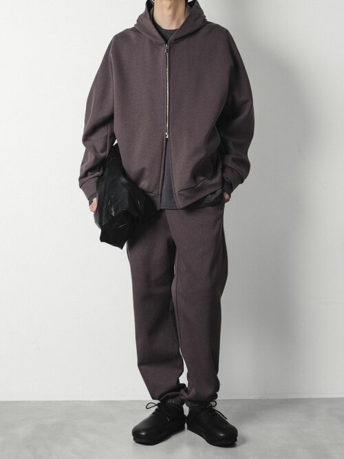 CO/PE ダブルニット ジップアップフーディー / CO/PE DOUBLE KNIT ZIP UP HOODIE