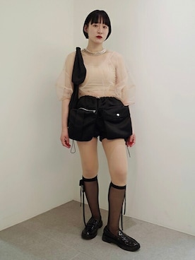 「ハイソックス」｜SORINさん（レディース・152cm）の春コーディネート