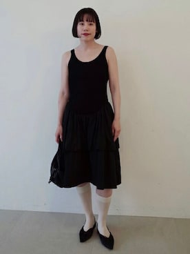 「ティアードワンピース」｜SORINさん（レディース・160cm）の春コーディネート