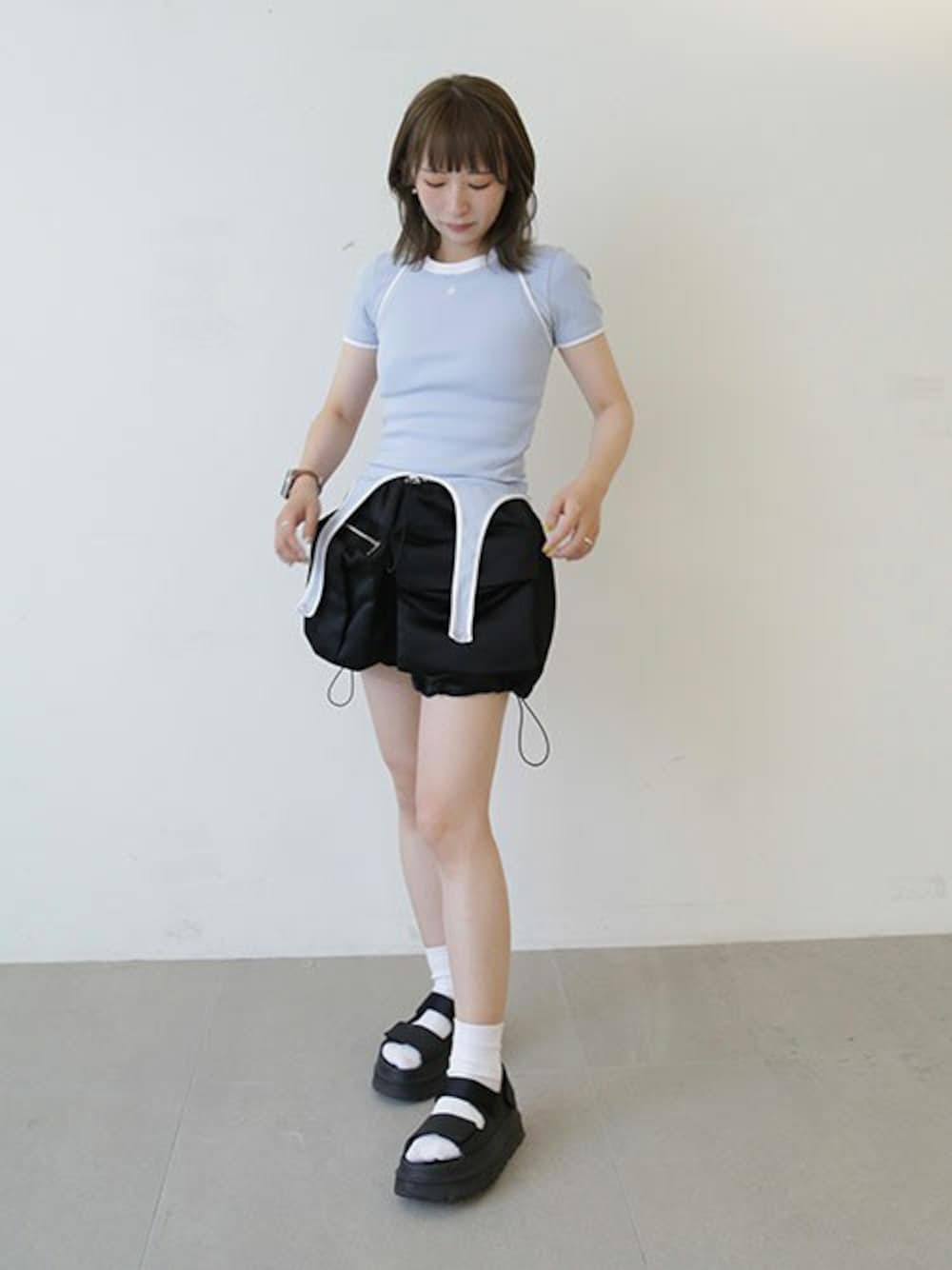 Tシャツ(半袖+袖なし) SORIN Cotton Rib Bicolor Mini T-shirt SORIN（ソリン ）の「Cotton Rib Bicolor Mini T-shirt（Tシャツ
