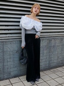 SORIN ソリン オフショル SORIN（ソリン ）の「ストレッチチュール ギャザーオフショルTOP（T