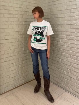 「ロック」｜sansanさん（レディース・160cm）の夏コーディネート