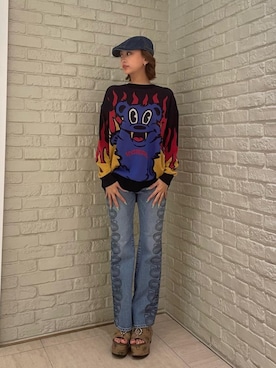 「ロック」｜sansanさん（レディース・160cm）の夏コーディネート