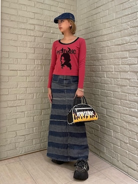 「HYSTERIC GLAMOUR（ヒステリックグラマー）のアイテム」を使った、sansanさん（レディース・160cm）の秋コーディネート