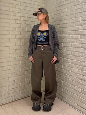 HYSTERIC GLAMOURのキャミソールを使った「カーディガン」の人気