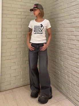 「ロック」｜sansanさん（レディース・160cm）の秋コーディネート